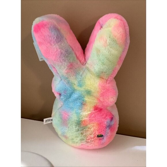 Peeps Pastel Fluffy Bunny 17" Inches Stuffed Easter Plush Pillow New With Tags - Picture 4 of 6